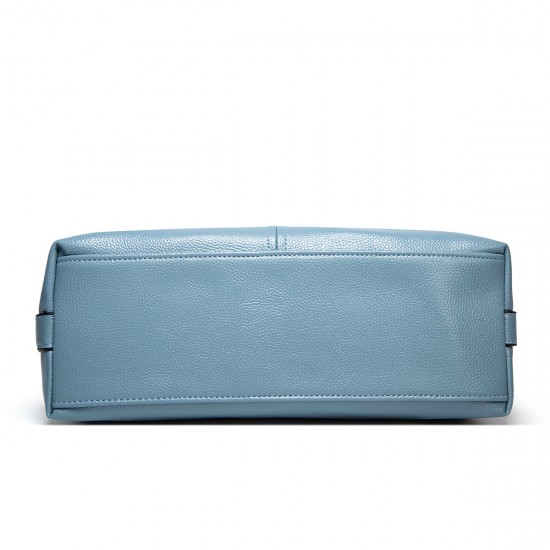 Litchi Grain Boston Bag - Trendy Versatile Diaper Bag, European American Fashion Minimalist Single Shoulder & Top-Handle Large Bag