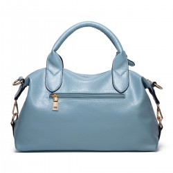 Litchi Grain Boston Bag - Trendy Versatile Diaper Bag, European American Fashion Minimalist Single Shoulder & Top-Handle Large Bag