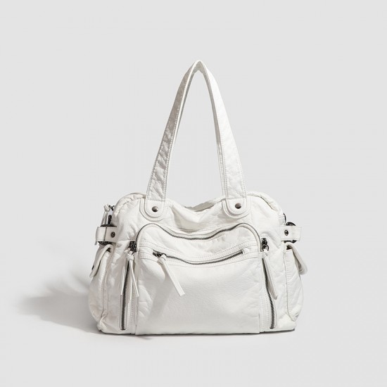 Best-Selling Women's Soft Leather Shoulder Bag - Fashion Retro Commuter Crossbody Bag, Maillard-Style Handheld Bag