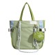 Large Capacity Exquisite Trendy Tote Bag - Petite College Student School Commute Bag, Solid Color Preppy Style for Women