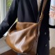 Korean-Style Large-Capacity Slouchy Minimalist Shoulder Bag - New Large Tote Crossbody Bag for Students