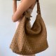 New Handmade Woven Bag for Women - Fashion Versatile Large Capacity Casual Tote, Top-Handle & Crossbody