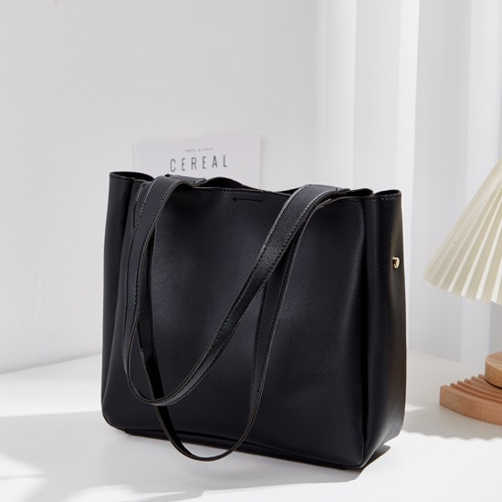 Women's Bucket & Tote Bag - 2025 New Trendy Autumn Winter French Niche High-End Soft Leather Large Single Shoulder Bag