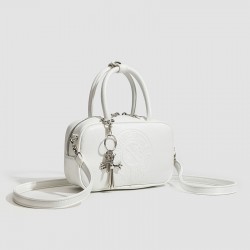 2025 New Luxury Retro Cross Bowling Bag - Niche Design Versatile Boston Pillow Bag for Women