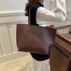 European & American Trendy Korean-Style Large-Capacity Women's Bag - 2025 New Fashion Retro Commuter Tote Bag, Minimalist Single Shoulder Bag