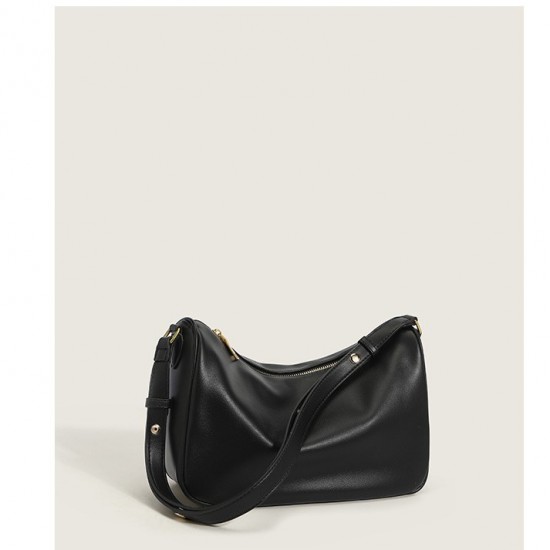 Soft Leather Armpit Bag/Baguette Bag - Large-Capacity Shoulder Bag, New Trendy Minimalist Niche Retro Bag, Wholesale for Women