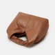Summer New High-Quality Soft Leather Cloud Bag - Handheld Wrinkle-Textured Avocado Green Handbag, Versatile Commuter Bag for Women