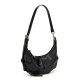 2025 Korean-Style Soft Leather Women's Bag - Wrinkle-Textured Versatile Dumpling Bag, Niche Casual Shoulder/Crossbody Horn Bag