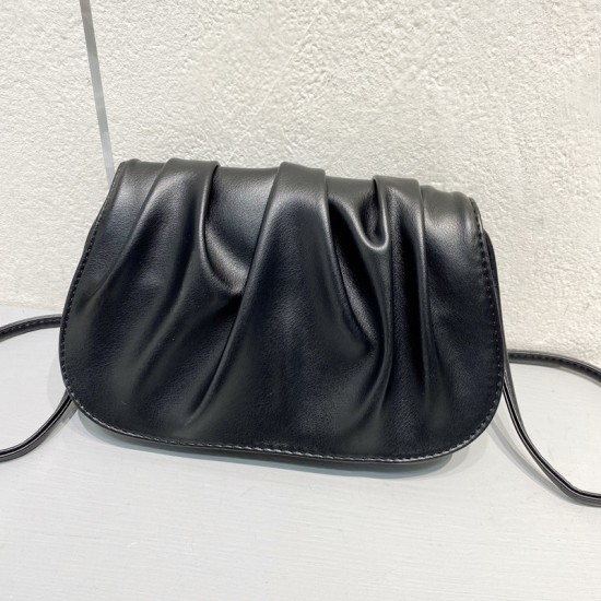 2025 New Trendy Wrinkle-Textured Cloud Armpit Bag - Versatile Commuter Minimalist Handheld/Shoulder/Crossbody Baguette Bag