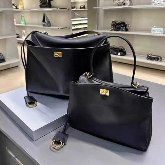 Women's Handheld Lock Bag - Luxury Versatile Shoulder/Crossbody Bag, Niche Soft Leather Textured Mini Square Handbag