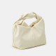 Summer New High-Quality Soft Leather Cloud Bag - Handheld Wrinkle-Textured Avocado Green Handbag, Versatile Commuter Bag for Women