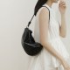 2025 New Niche Design Retro Crescent Dumpling Bag - Women's Single Crossbody Horn Bag, Luxury Saddle Bag