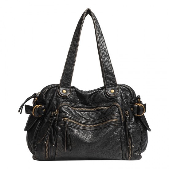 Best-Selling Women's Soft Leather Shoulder Bag - Fashion Retro Commuter Crossbody Bag, Maillard-Style Handheld Bag