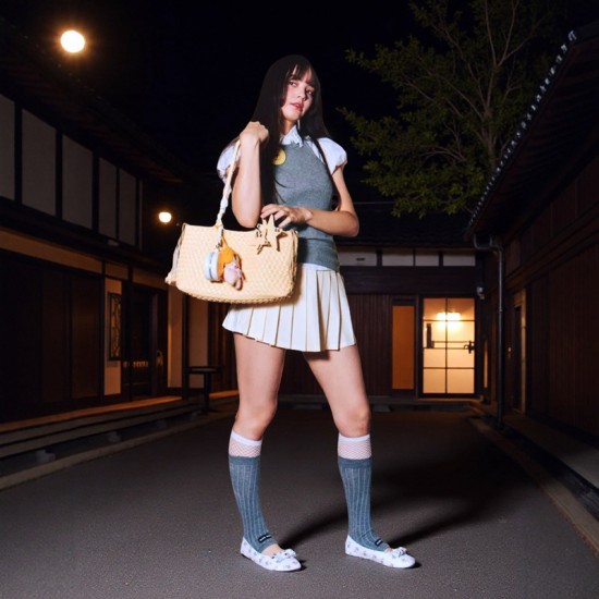 Korean-Style Large-Capacity Parent-Child Tote Bag - Handmade Woven Bag, Commuter Armpit/Shoulder Bag, Minimalist Fashion Handheld Bag