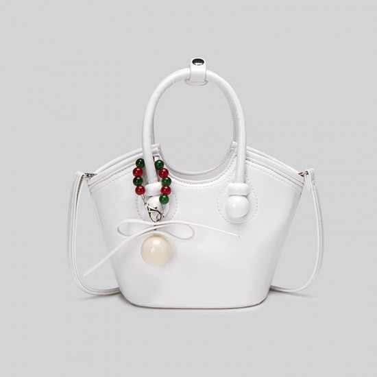 Nanfeng Best-Selling Fashionable Luxury Small Bag - Cherry Print Versatile Crossbody Bag, Retro Stylish Handheld Basket Bag