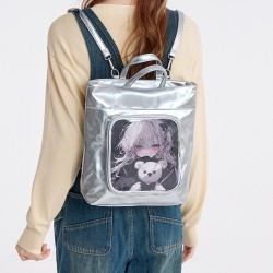 Japanese-Style Cute Academy Backpack - Large-Capacity Ita Bag, Luxury Tote Bag, Handheld/Commuter/Crossbody Bag for Women