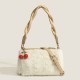 Korean-Style Elegant Twist-Handle Bag - 2025 New Cherry Crossbody Bag, Fashion Casual Cute Furry Bag