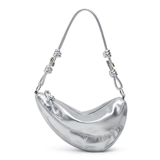 Niche Minimalist Casual Shoulder Bag for Women - 2025 New Fashion Horn Bag, Stylish Versatile Single Shoulder/Crossbody Bag