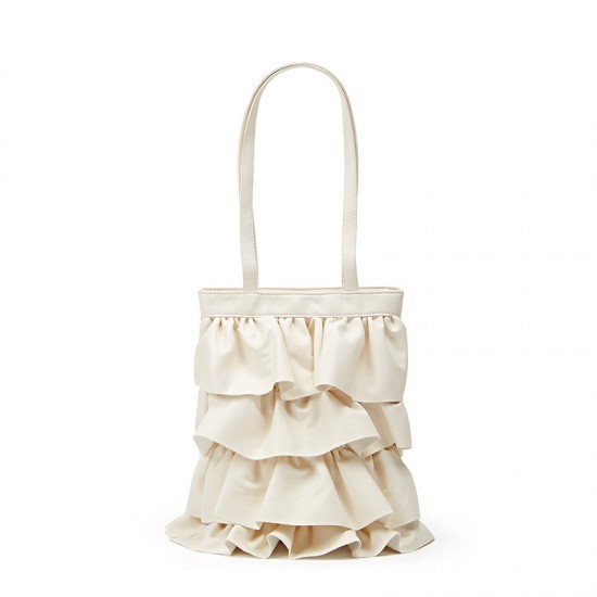 2025 New Unique Bucket Bag - Large-Capacity Women's Shoulder Bag, Niche Ruffled Texture Luxury Armpit Bag