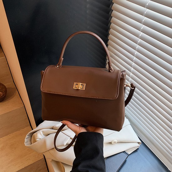 2025 New Korean-Style Luxury Retro Fashion Handbag - Versatile Commuter Shoulder/Crossbody Mini Square Bag for Women