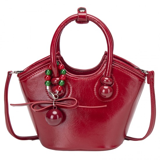 Nanfeng Best-Selling Fashionable Luxury Small Bag - Cherry Print Versatile Crossbody Bag, Retro Stylish Handheld Basket Bag