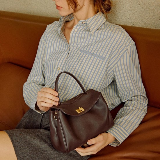 Korean-Style Minimalist Casual Women's Bag - 2025 New Luxury Retro Shoulder Bag, Fashion Versatile Commuter Handbag