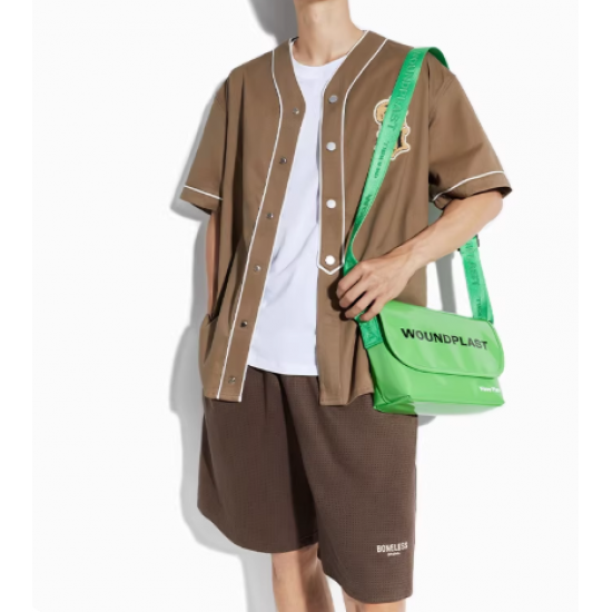 Men's Shoulder Bag/Crossbody Bag, Trendy Brand, Chest Bag, Commuting, High-End, Sporty, Casual, New Large Capacity Messenger Bag