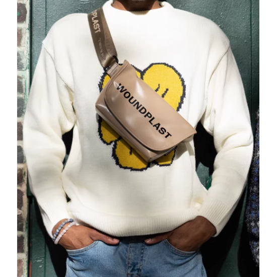 Women's crossbody bag/chest bag, stylish casual sports messenger bag, small shoulder bag; Men's cycling waist bag.