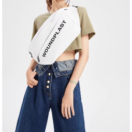 Dumpling-shaped crossbody bag for women, high-end style, large capacity, chest bag, commuter bag, student shoulder bag, sports casual waist bag.